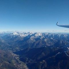 Flugwegposition um 13:48:34: Aufgenommen in der Nähe von 33010 Malborghetto Valbruna, Udine, Italien in 3081 Meter
